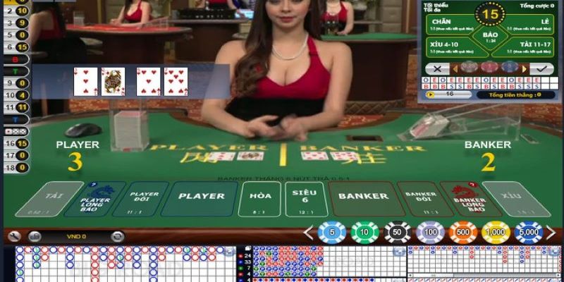 Cầu nghiêng trong Baccarat cần nhiều thời gian theo dõi